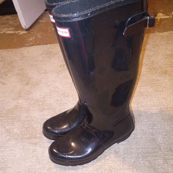 Original Tall Gloss Women's Hunter Boots - Picture 1 of 6